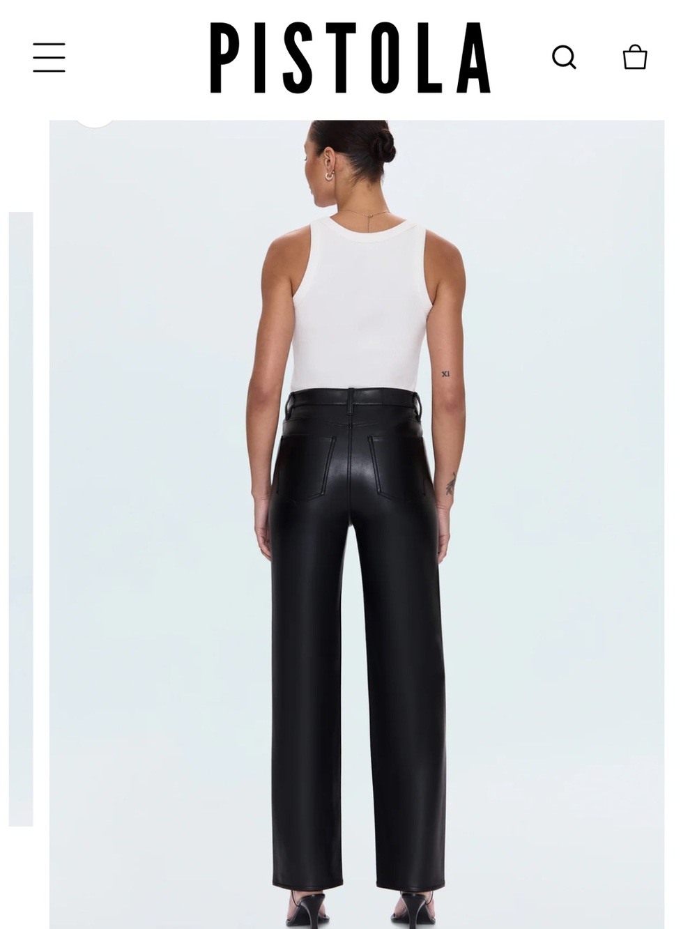 Pistola, Cassie Super High-Rise Straight Pant, Size 27